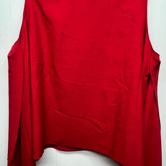 Truth & Style Womens Top 2X Shark Bite Hem Party Cocktail Event Holiday Romantic - Picture 4 of 16